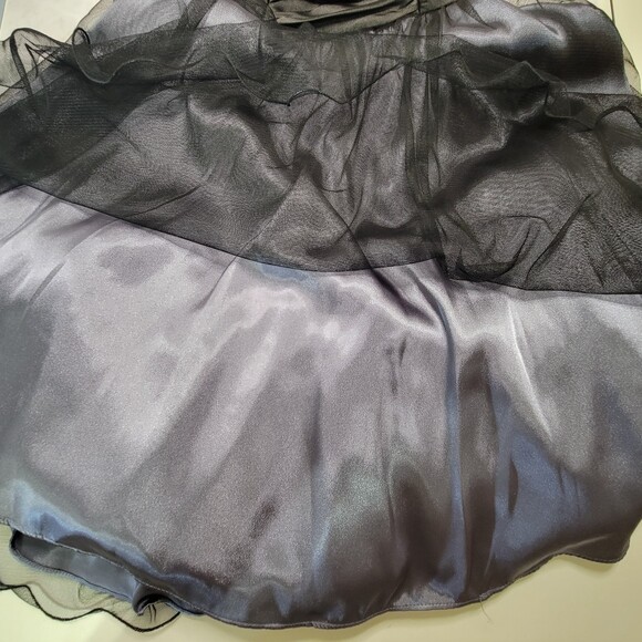 Blondie Nites prom homecoming sequin short tulle black silver dress size  3 NWT - Picture 16 of 16